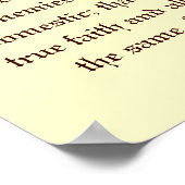 Poster Serment d'engagement (Coin)