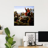 Poster Sermon sur l'affiche du mont (Bureau à domicile)