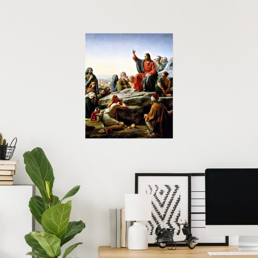Poster Sermon sur le Mont (Bureau à domicile)