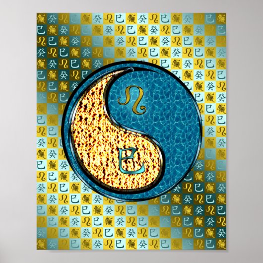 Poster Serpent à eau et Leo (Devant)