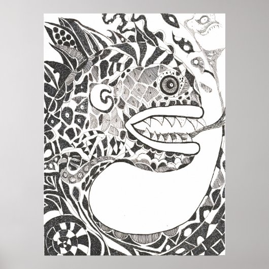 Poster Serpent Ancien Dynamique (Devant)