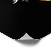 Poster Serpent Aztèque Serpent Guerrier du crâne (Coin)