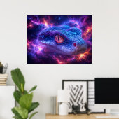 POSTER SERPENT DANS L'ESPACE (Bureau à domicile)