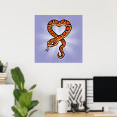 Poster Serpent de dessin animé (Bureau à domicile)
