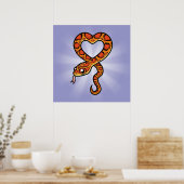 Poster Serpent de dessin animé (Cuisine)