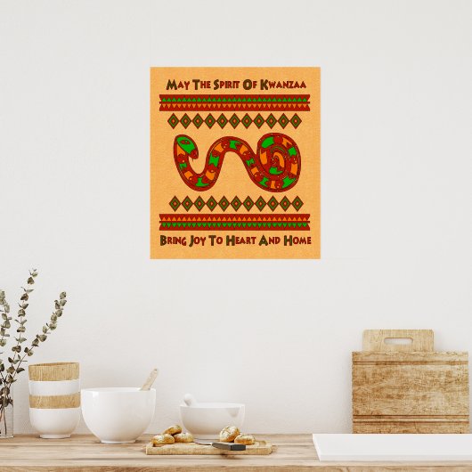 Poster Serpent de Kwanzaa (Cuisine)