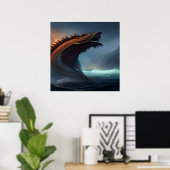 Poster Serpent de mer - Jörmungandr (Bureau à domicile)
