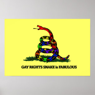 Poster Serpent des droits des homosexuels