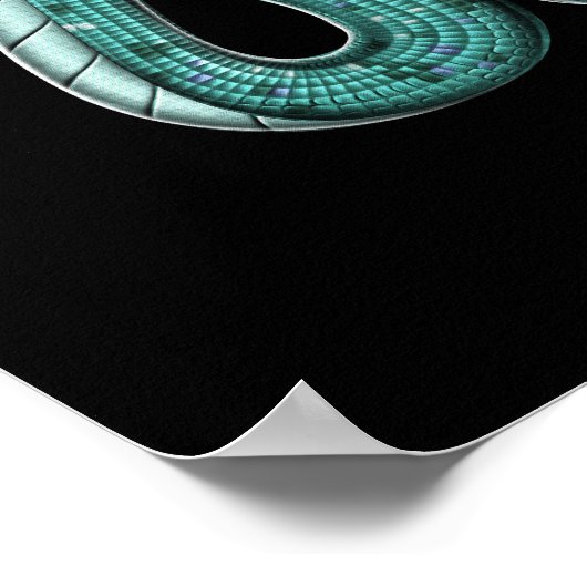 Poster Serpent double tête Aztec (Coin)