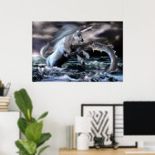 Poster Serpent et licorne (Bureau à domicile)
