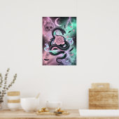 Poster Serpent et Rose Gothique Pastel (Cuisine)