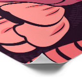 Poster Serpents de la jungle, fleurs tropicales, motif vi (Coin)