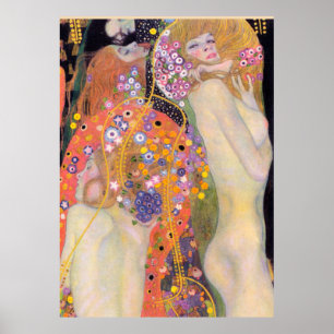Poster Serpents d'eau, Gustav Klimt