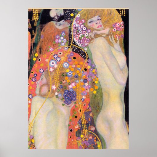 Poster Serpents d'eau, Gustav Klimt (Devant)