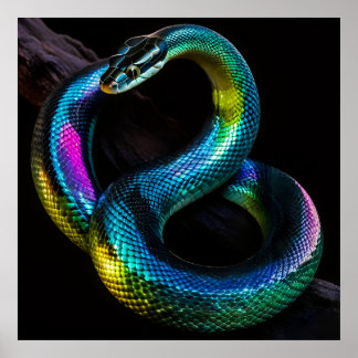 Poster Serpents Iridescents