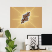 Poster Serpus - Art Fractal (Bureau à domicile)