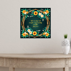 Poster Serre verte et fleurie personnalisable