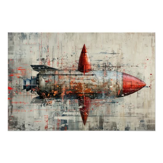 Poster Serrer sur l'arrière - plan grunge dans le style V (Devant)