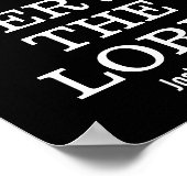 Poster Serve le Seigneur Bible Verse Écriture Joshua 24 (Coin)