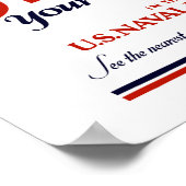 Poster Servez Votre Pays Dans La Réserve Navale — 2ÈME GU (Coin)