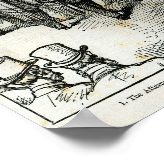 Poster Service à la synagogue juive (Coin)