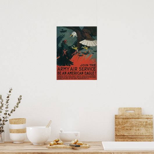 Poster Service aérien de l'Armée (Cuisine)