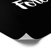 Poster Service commémoratif élégante frontière florale et (Coin)