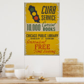 Poster Service de curb de la bibliothèque publique de Chi (Cuisine)