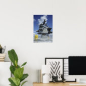 Poster Service de l'air Les navigateurs testent le systèm (Bureau à domicile)