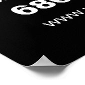 Poster Service de lavage de pression personnalisé (Coin)