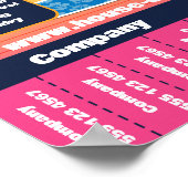 Poster Service de nettoyage de maison rose (Coin)