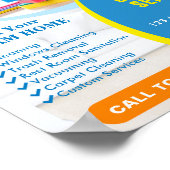 Poster Service de nettoyage professionnel (Coin)