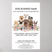 Poster Service de Rencontre pour Petits Chiens (Devant)