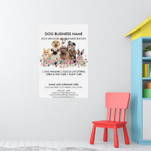 Poster Service de Rencontre pour Petits Chiens
