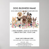Poster Service de Rencontre pour Petits Chiens (Devant)