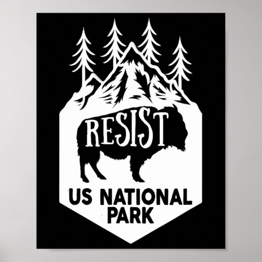 Poster Service de résistance du parc national Alt Us (Devant)