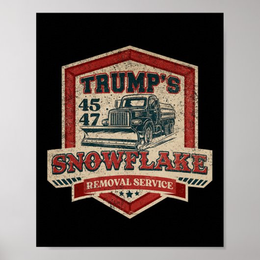 Poster Service de suppression des flocons de neige de Tru (Devant)