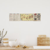 Poster Service de train depuis Chicago (Cuisine)