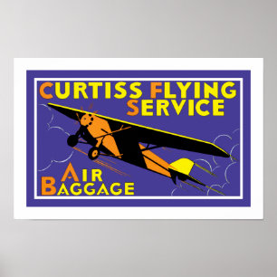 Poster Service de vol de Curtiss