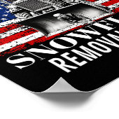 Poster Service d'enlèvement de flocon de neige drôle Dona (Coin)