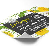 Poster Service d'entretien de pelouse naturelle Promo Dan (Coin)