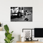 Poster Service des incendies (Bureau à domicile)