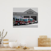 Poster Service des incendies de forêt (Cuisine)