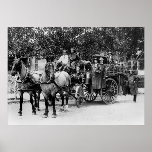 Poster Service d'incendie de Wenatchee, 1911 (Devant)