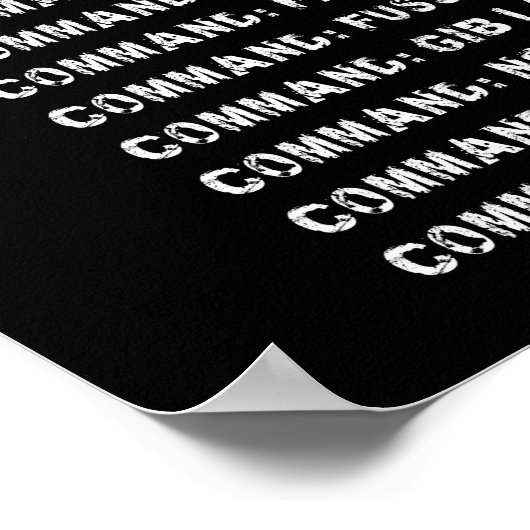 Poster Service Dog Schutzhund Commandes d'entraînement al (Coin)