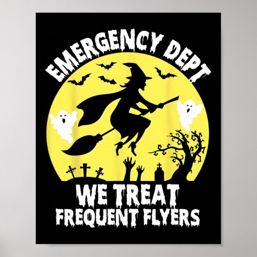 Poster Service D'Urgence Nous Traitons Fréquents Flyers E (Devant)