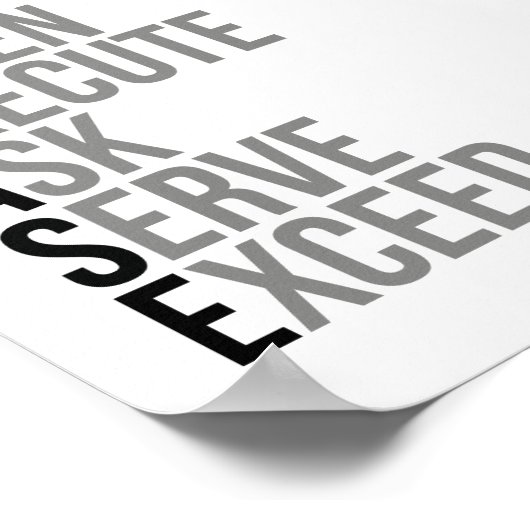 Poster Service excellent S'il vous plaît (Coin)