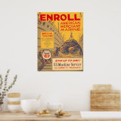 Poster Service maritime américain (Cuisine)