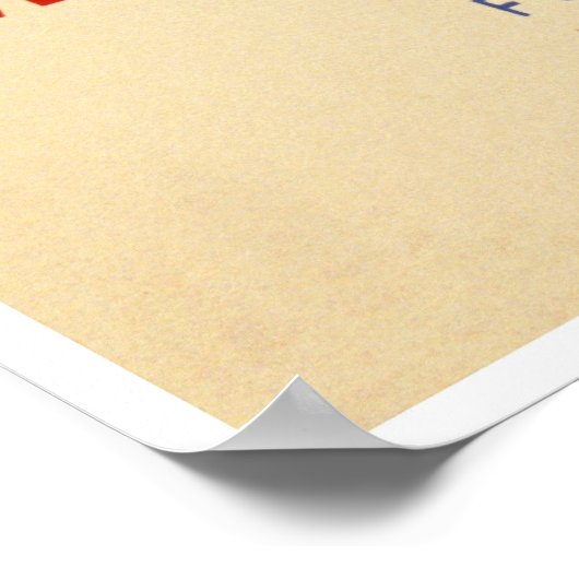 Poster Service maritime - Vue latérale du navire - WPA (Coin)