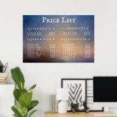 Poster Service Price List Menu Custom Prinster (Bureau à domicile)